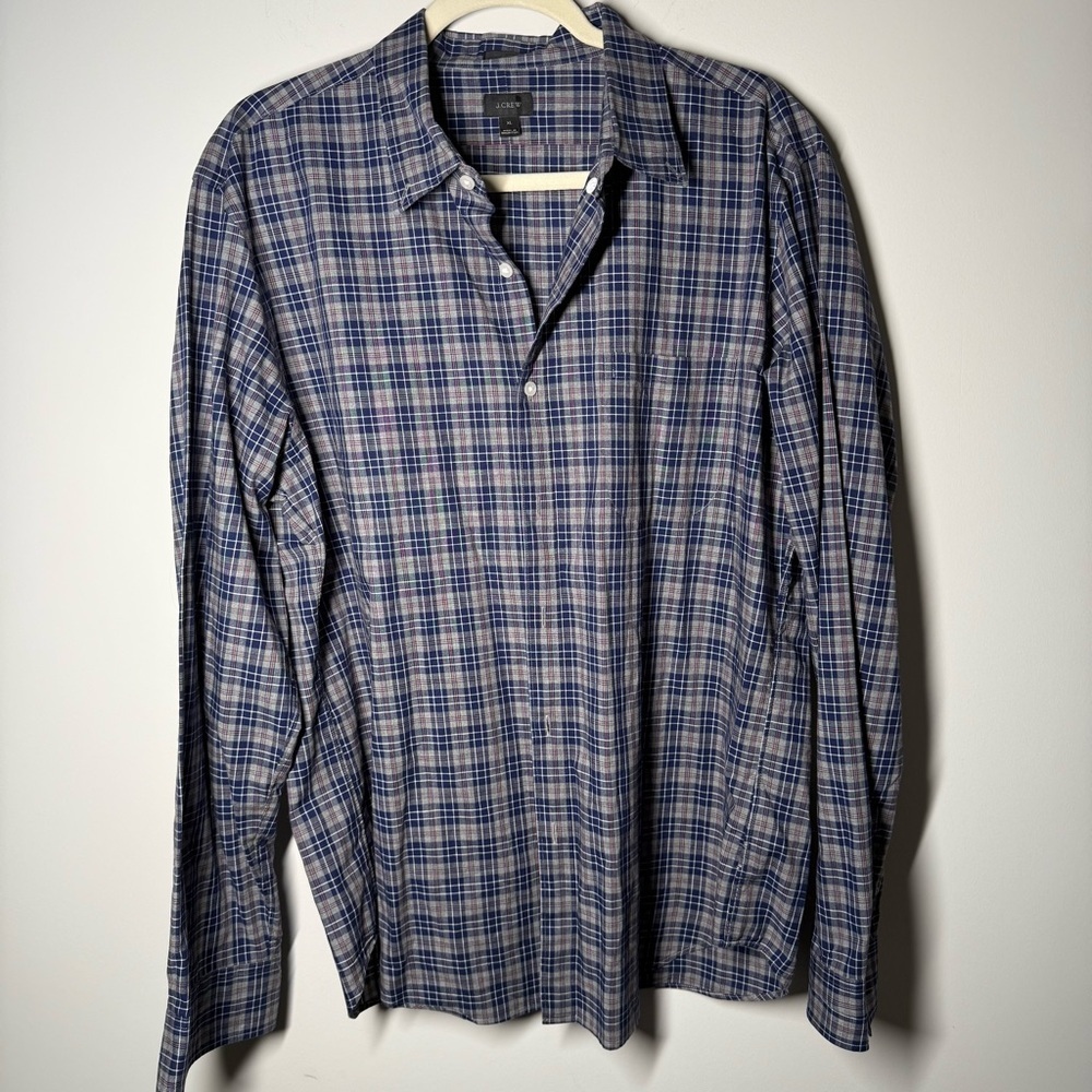 J. Crew Blue Casual Button Down Shirt